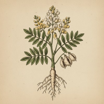 Botanical illustration of Astragalus