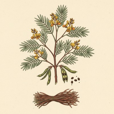 Botanical illustration of Rooibos